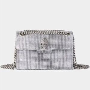 Kurt Geiger silver rhinestone crossbody bag